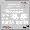 KIT ADESIVI stickers decal PER APRILIA SHIVER 750 SHIVER 900 COLORE BIANCO