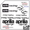 KIT ADESIVI stickers decal APRILIA FACTORY 750 900 1000 1200 MOTARD COLORE NERO