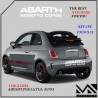 ADESIVO stickers LOGO FIAT 500 ABARTH ASSETTO CORSE TUNING PUNTO