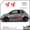 ADESIVI stickers LOGO SCORPIONE ABARTH PER 500 595 695 MOD2 