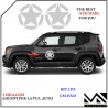 KIT 2 ADESIVI STELLA stickers JEEP RENEGADE WRANGLER CHEROCKEE RUBICON 4x4 