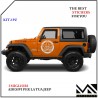 ADESIVI 48cm STELLA MILITARE stickers AUTO OFF ROAD JEEP FUORISTRADA 4X4