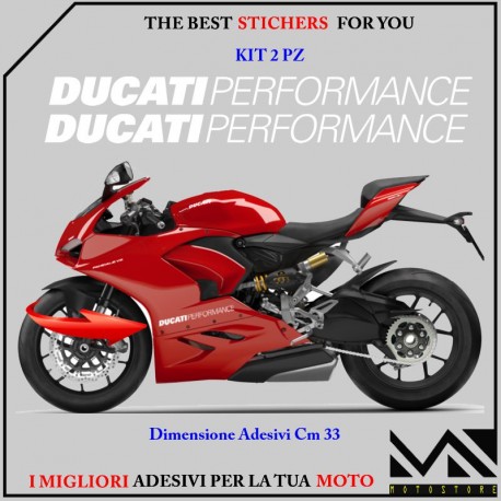 KIT ADESIVI "DUCATI PERFORMANCE" per DUCATI 899 1199 1299 PANIGALE COL. BIANCO