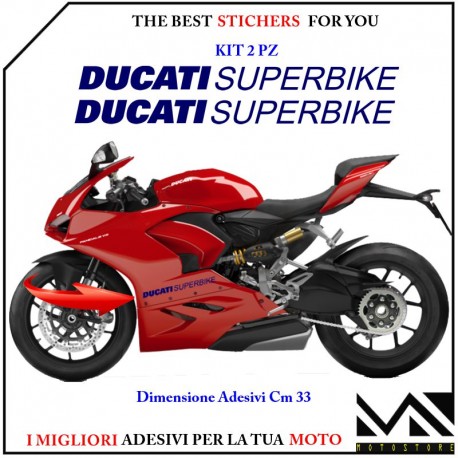 KIT ADESIVI "DUCATI SUPERBIKE" per DUCATI 899 1199 1299 PANIGALE COLORE BLU