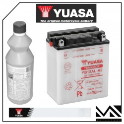 BATTERIA YUASA YB12AL-A2 (CON ACIDO A CORREDO) 12V / 12AH