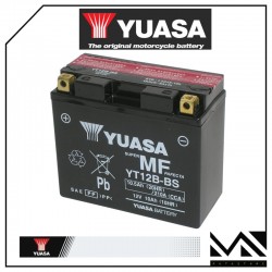 BATTERIA YUASA YT12B-BS (SIGILLATA CON ACIDO A CORREDO) 12V/10,5AH